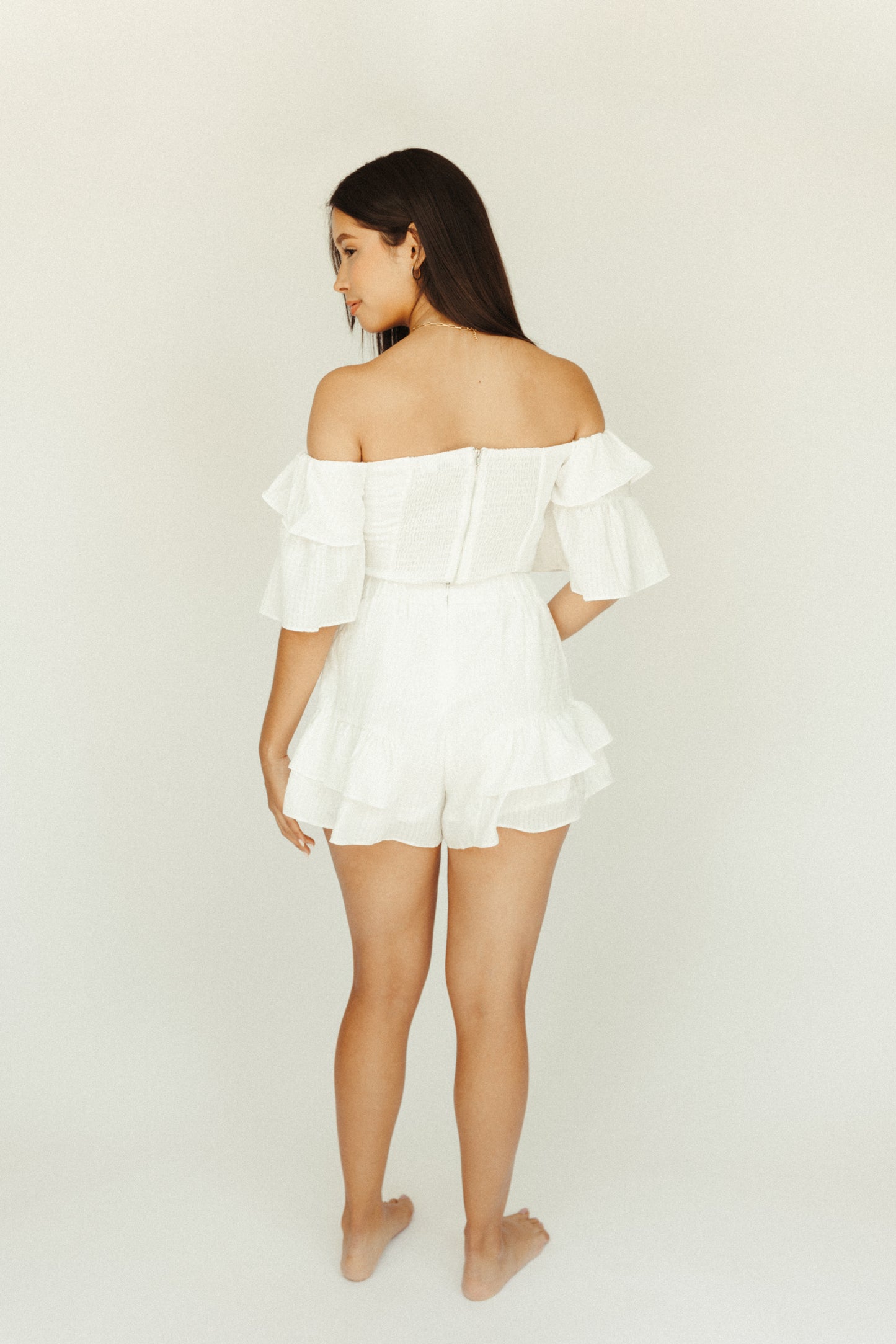 CANARY ISLANDS — off-shoulder set made for sunshine
