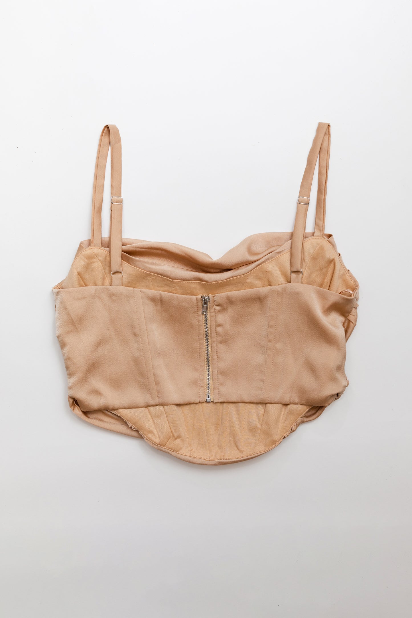 ATHENS — satin cowl neck crop top