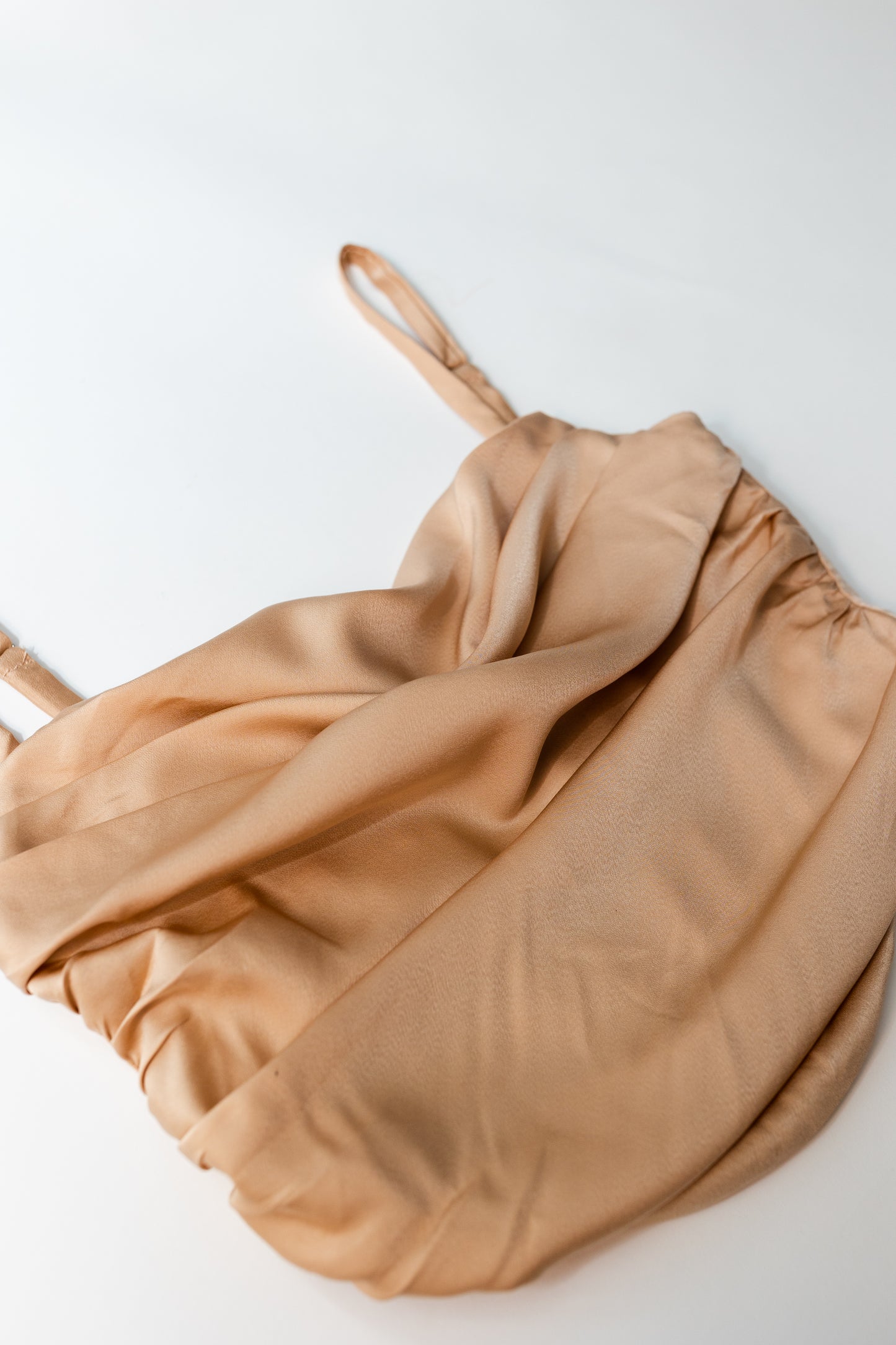 ATHENS — satin cowl neck crop top